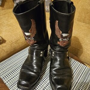 Used and good condition Harley-Davidson Vintage Eagle Harness Biker Boots 12D